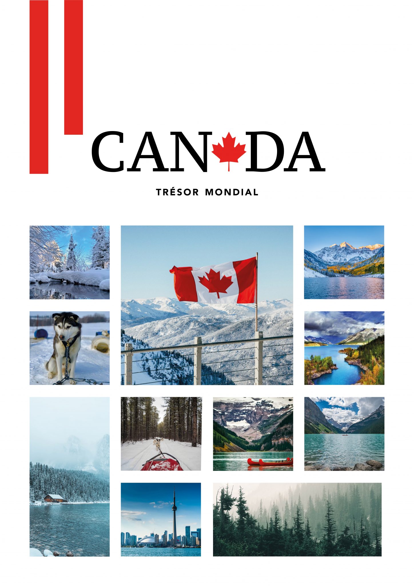 Création d'une couverture de style canadien pour le Canada